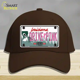 Drive Pink Louisiana Novelty License Plate Hat Cotton / Dark Brown