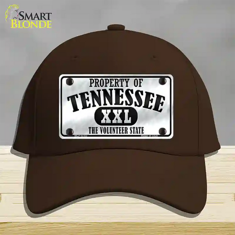 Property Of Tennessee Novelty License Plate Hat Cotton / Dark Brown