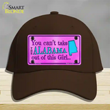 Alabama Girl Novelty License Plate Hat Cotton / Dark Brown