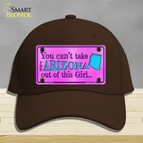 Arizona Girl Novelty License Plate Hat Cotton / Dark Brown