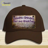 Grandma And Grandpa Bed & Breakfast Novelty License Plate Hat Cotton / Dark Brown