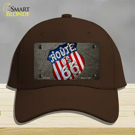 Asphalt Highway Novelty License Plate Hat Cotton / Dark Brown