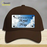 Clouds Novelty License Plate Hat Cotton / Dark Brown