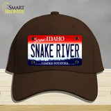 Snake River Idaho Novelty License Plate Hat Cotton / Dark Brown