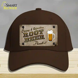 Root Beer Floats Novelty License Plate Hat Cotton / Dark Brown