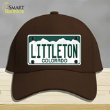 Littleton Colorado Novelty License Plate Hat Cotton / Dark Brown