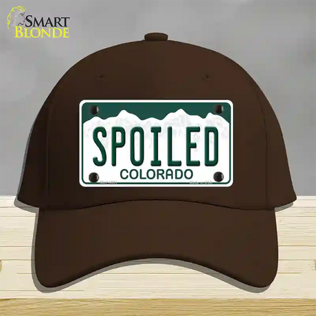 Spoiled Colorado Novelty License Plate Hat Cotton / Dark Brown