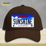 Sunshine South Dakota Novelty License Plate Hat Cotton / Dark Brown