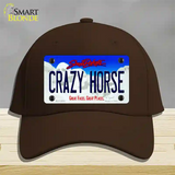 Crazy Horse South Dakota Novelty License Plate Hat Cotton / Dark Brown