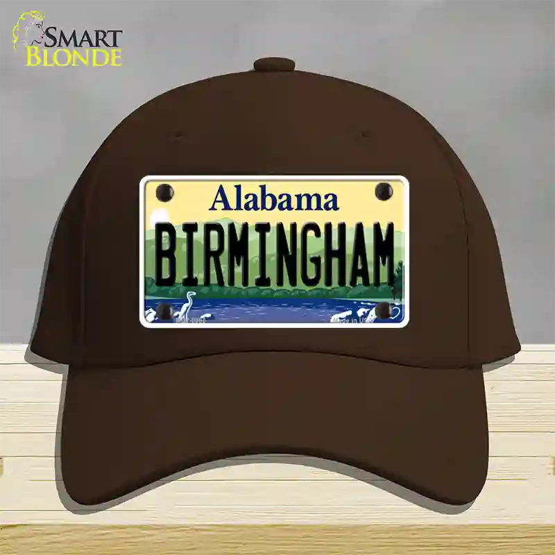 Birmingham Alabama Novelty License Plate Hat Cotton / Dark Brown