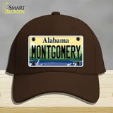 Montgomery Alabama Novelty License Plate Hat Cotton / Dark Brown