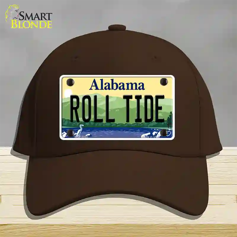 Roll Tide Alabama Novelty License Plate Hat Cotton / Dark Brown