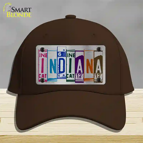 Indiana License Plate Art Novelty License Plate Hat Cotton / Dark Brown