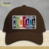 Montana License Plate Art Novelty License Plate Hat Cotton / Dark Brown