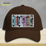 North Carolina License Plate Art Novelty License Plate Hat Cotton / Dark Brown