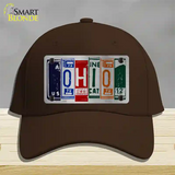 Ohio License Plate Art Novelty License Plate Hat Cotton / Dark Brown