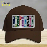 Wisconsin License Plate Art Novelty License Plate Hat Cotton / Dark Brown