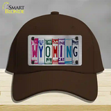 Wyoming License Plate Art Novelty License Plate Hat Cotton / Dark Brown