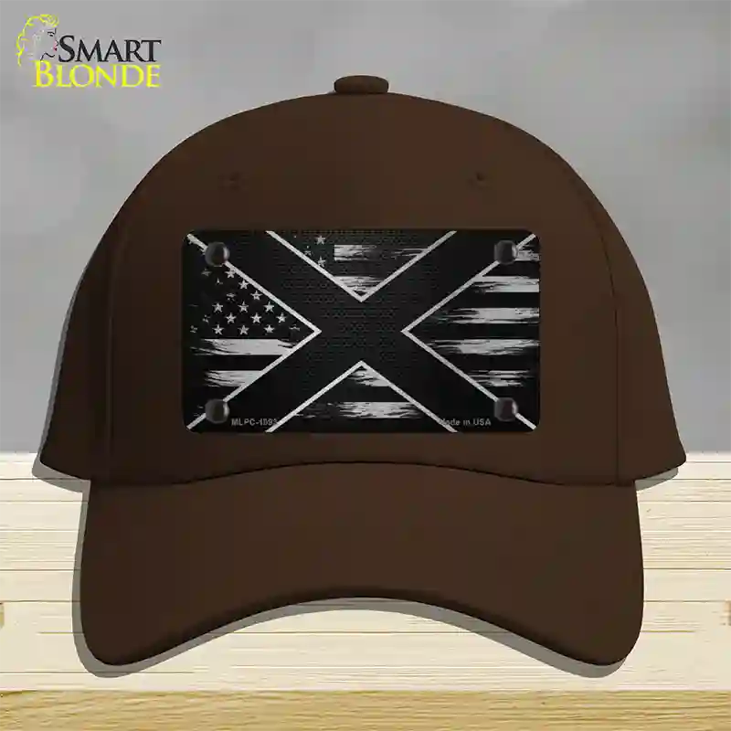 Alabama Carbon Fiber Novelty License Plate Hat Cotton / Dark Brown