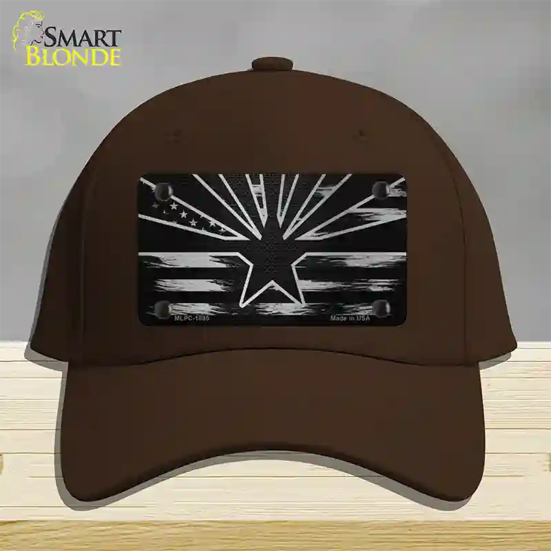 Arizona Carbon Fiber Novelty License Plate Hat Cotton / Dark Brown