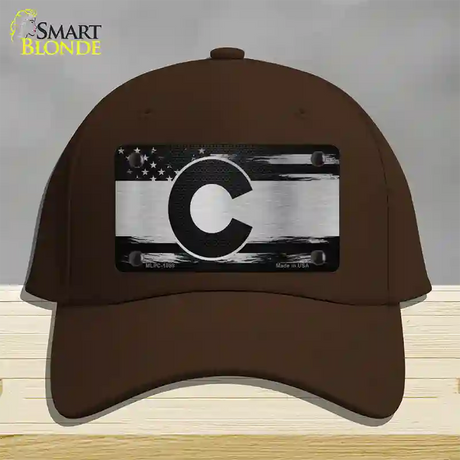 Colorado Carbon Fiber Novelty License Plate Hat Cotton / Dark Brown