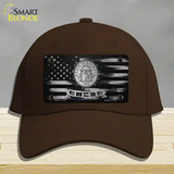 Georgia Carbon Fiber Novelty License Plate Hat Cotton / Dark Brown