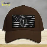 Massachusetts Carbon Fiber Novelty License Plate Hat Cotton / Dark Brown