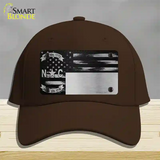 North Carolina Carbon Fiber Novelty License Plate Hat Cotton / Dark Brown