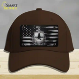 Vermont Carbon Fiber Novelty License Plate Hat Cotton / Dark Brown