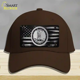 Virginia Carbon Fiber Novelty License Plate Hat Cotton / Dark Brown