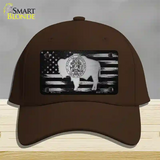 Wyoming Carbon Fiber Novelty License Plate Hat Cotton / Dark Brown