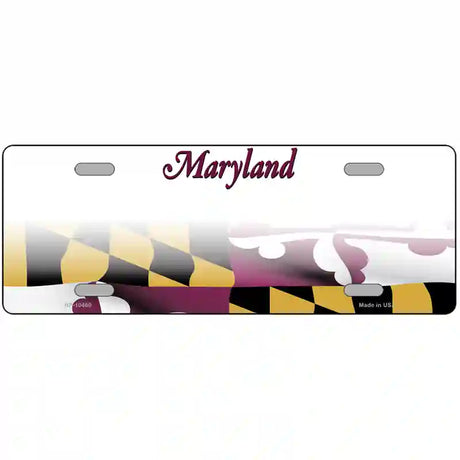 Maryland Blank Metal Novelty License Plate