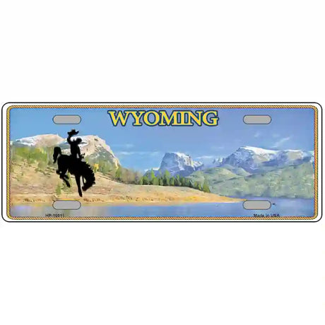 Wyoming Blank Metal Novelty License Plate