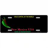 New Mexico Blank Black State License Plate