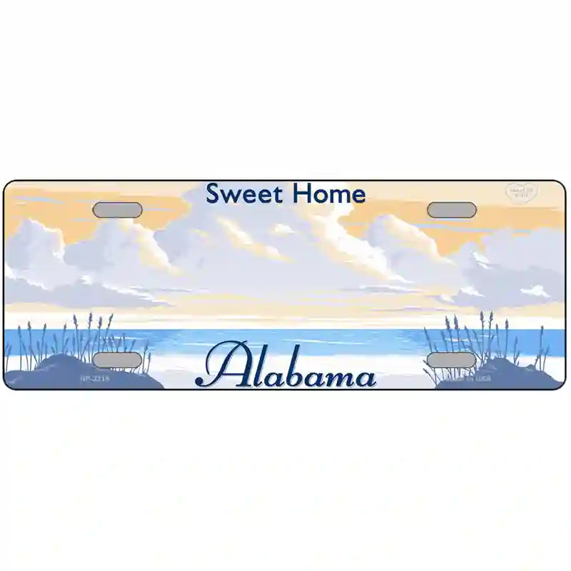 Alabama State Blank Novelty Metal License Plate