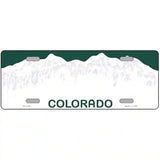 Colorado Green Blank Novelty Metal License Plate