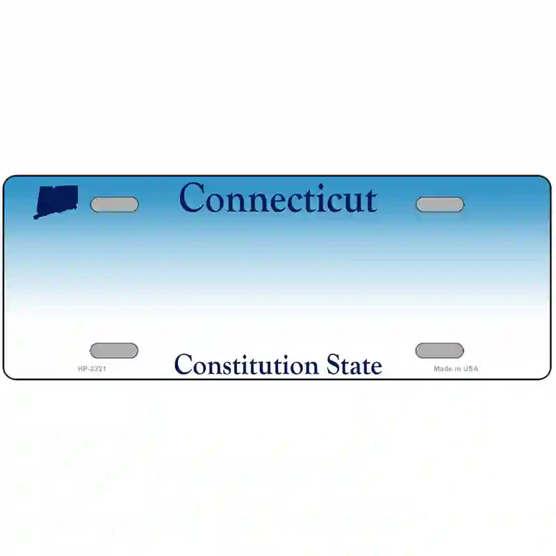 Connecticut State Blank Novelty Metal License Plate