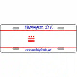 Washington DC State Novelty Blank Metal License Plate