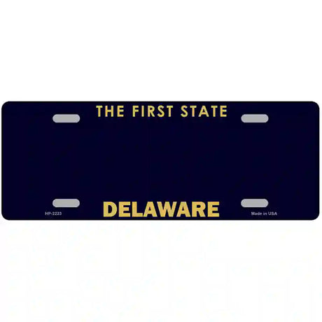 Delaware State Blank Novelty Metal License Plate