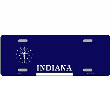 Indiana Novelty State Blank Metal License Plate