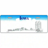 Iowa Novelty State Blank Metal License Plate