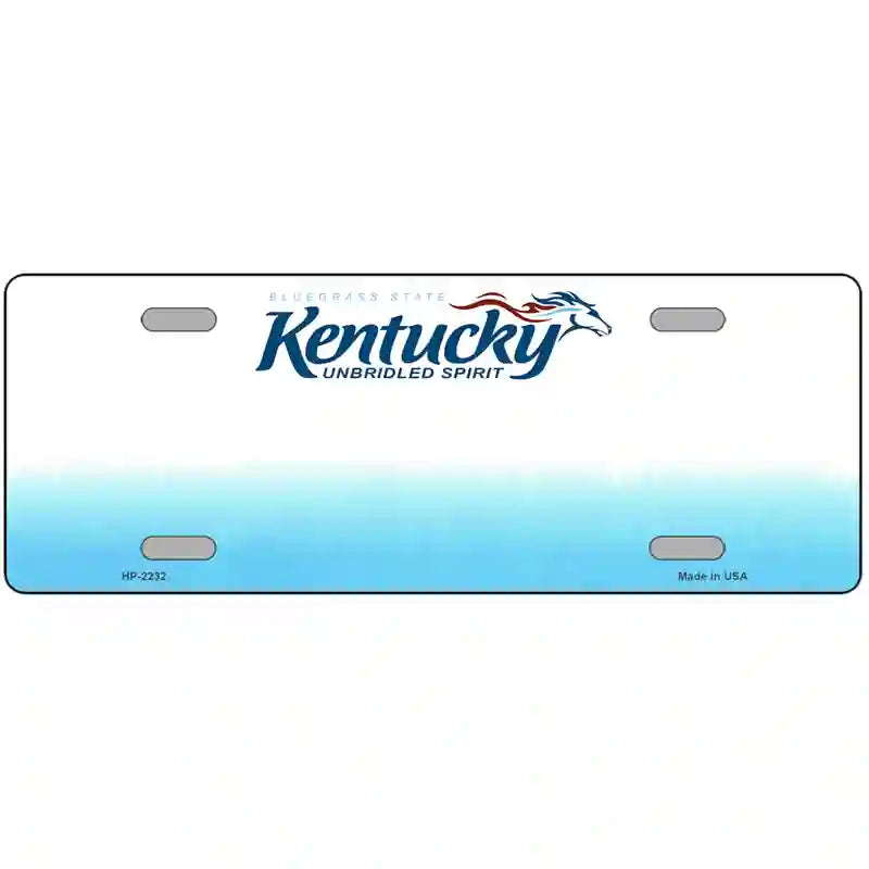 Kentucky Novelty State Blank Metal License Plate