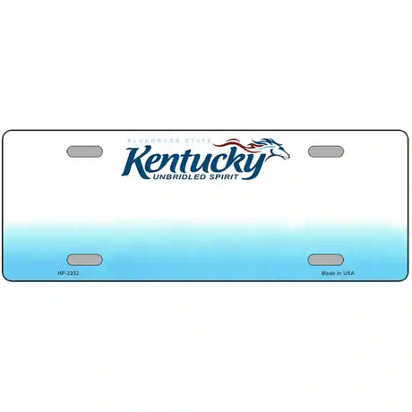 Kentucky Novelty State Blank Metal License Plate