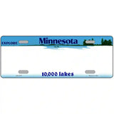 Minnesota Novelty State Blank Metal License Plate