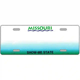 Missouri Novelty State Blank Metal License Plate