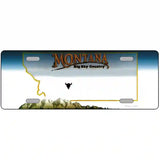 Montana Novelty State Blank Metal License Plate