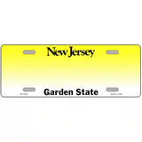 New Jersey Novelty State Blank Metal License Plate