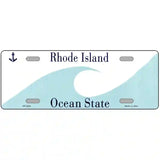 Rhode Island Novelty State Blank Metal License Plate