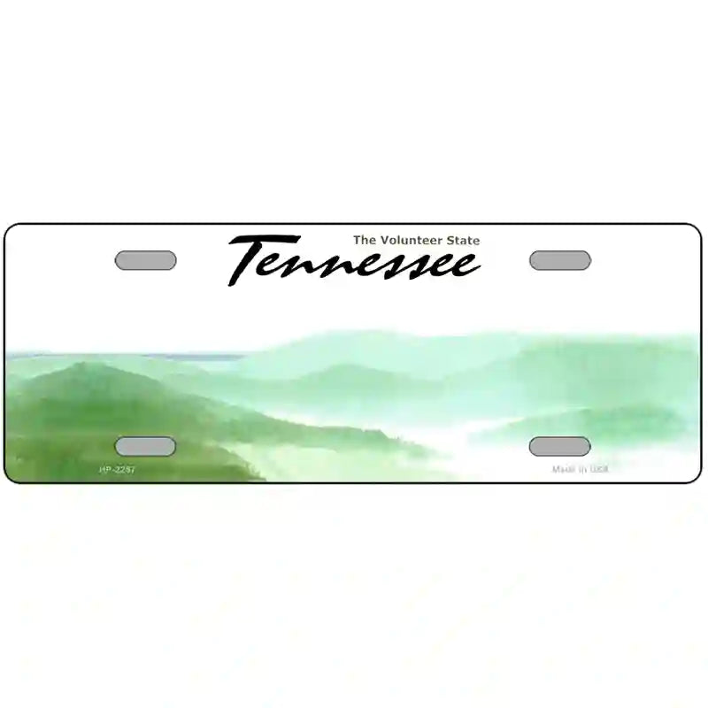 Tennessee Novelty State Blank Metal License Plate