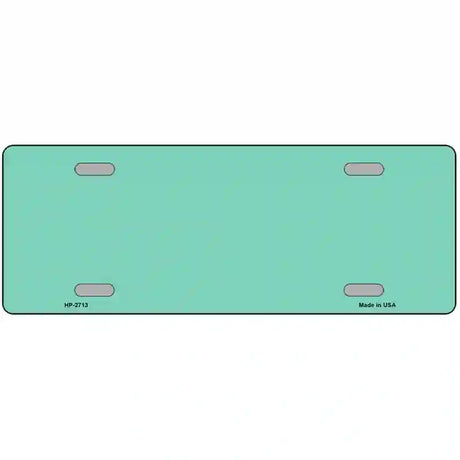 Mint Solid Metal Novelty License Plate